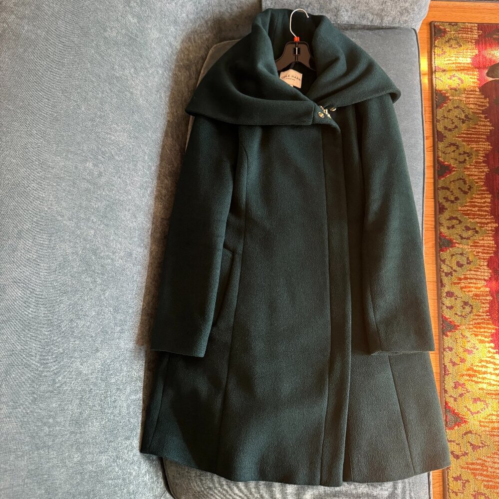 Cole Haan Signature green wool-blend coat 12